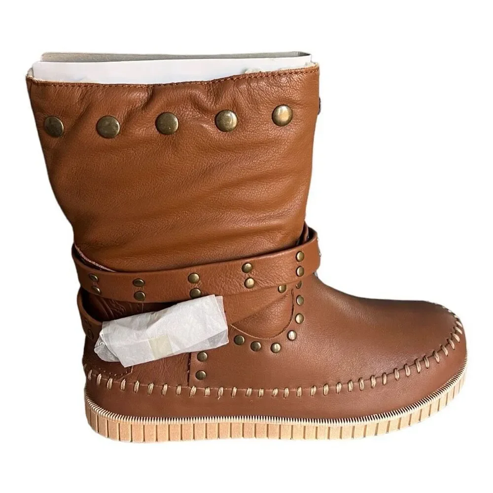 New in Box Womens Dingo Embellished Camel Boots Malibu Whiskey DI 158 - Sz 7